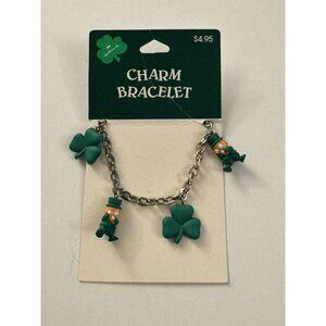 Hallmark Necklace St Patrick Vintage Leprechaun Luck Shamrock Irish MM7